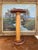Industrial Industrial Wooden Textile Mill Bobbin or Spool With Red Painted Ends For Sale - Image 3 of 10
