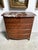 Brown Louis XIV Style Commode with Rosewood Marquetry Décor and Red Griotte Marble For Sale - Image 8 of 12