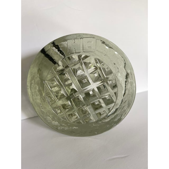 Large 1960's German Sculptural Glass Ashtray For Sale - Image 11 of 12