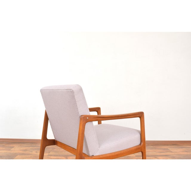 Wood Mid-Century Modern Swedish Teak Armchair by Alf Svensson for Dux, 1960s For Sale - Image 7 of 11