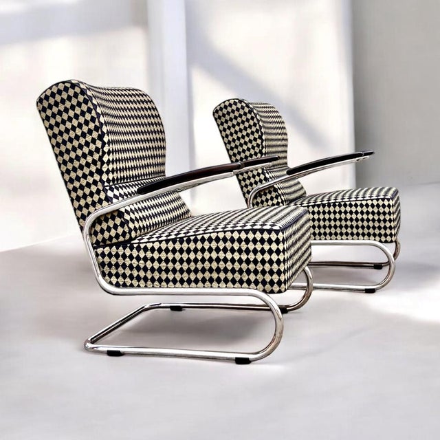 Modern Bauhaus Tubular Steel Model RS8049 Cantilever Club Chairs from Mauser Werke Waldeck, Germany, 1935, Set of 2 For Sale - Image 13 of 18