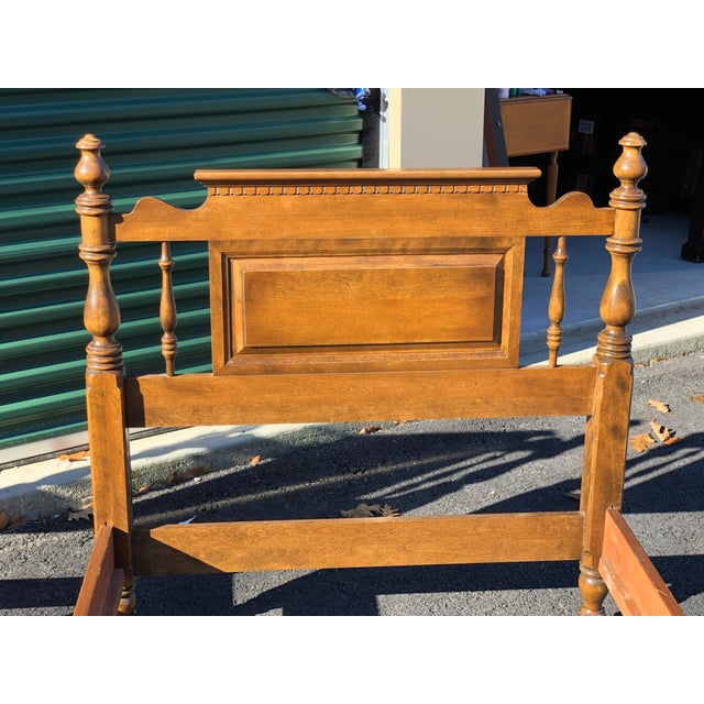 Ethan Allen Traditional Maple Twin Beds a Pair Chairish