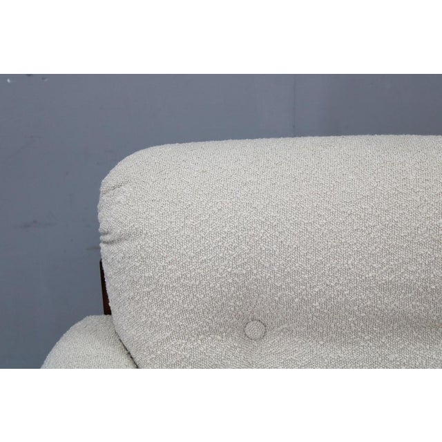 Mid-Century Bouclé Armchair, Czechoslovakia, 1970s For Sale - Image 9 of 17