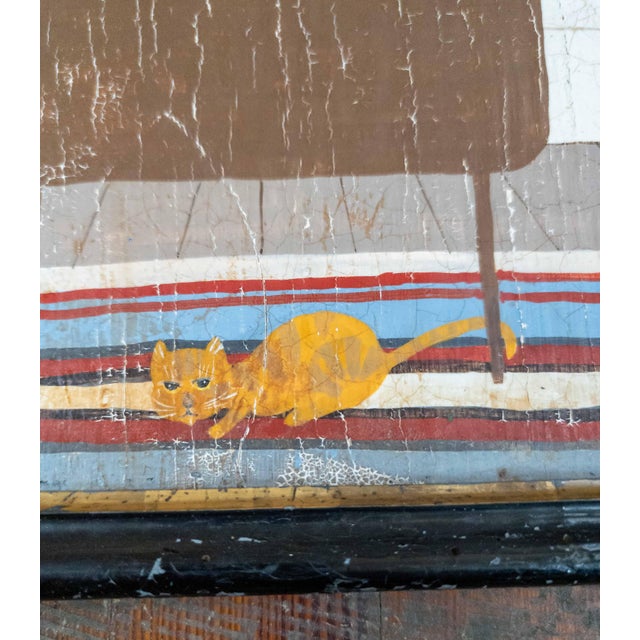 20th Century American Folk Out Outside Art Painting by Natalee Everett Goodman For Sale - Image 12 of 16
