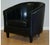 Modern Black Faux Leather Tub Chair For Sale - Image 3 of 7