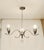 Art Deco Chandelier in Glass and Nickel, 1920s For Sale - Image 3 of 8