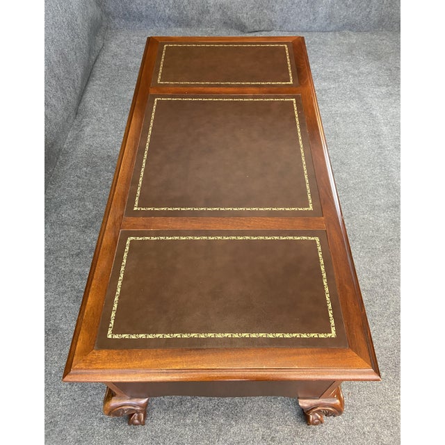 Hekman Solid Mahogany Leather Top Executive Desk Chairish