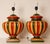 1980s Vintage Italian Table Lamps Tall Carved Wood Vase Lamps 1980s a Pair For Sale - Image 5 of 9