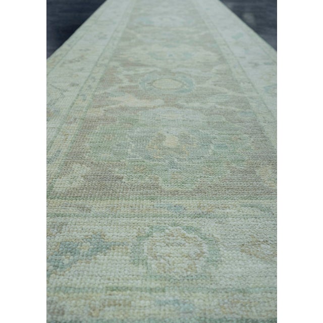 Turkish Oushak Rug 2'6" x 10'1" #19416 For Sale In Houston - Image 6 of 8