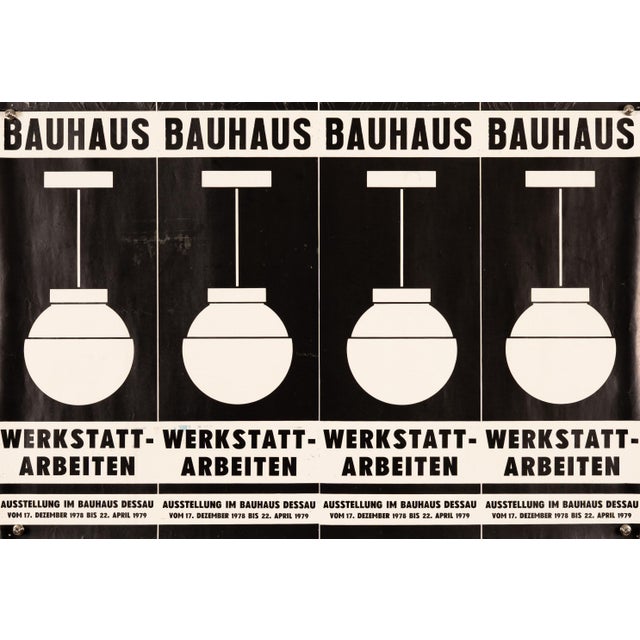 Bauhaus Workshop Works Original Exhibition Poster, 1979 For Sale - Image 9 of 9