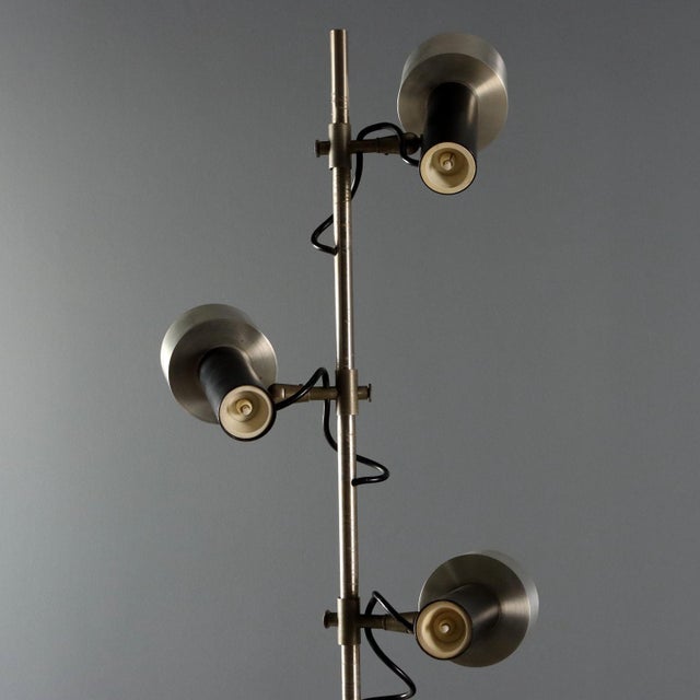 Vintage Floor Lamp in Aluminium and Iron, Italy, 1960s For Sale - Image 6 of 11