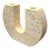 Fratelli Mannelli for Raymor Travertine U-Form Candlestick, Italy 1970s For Sale