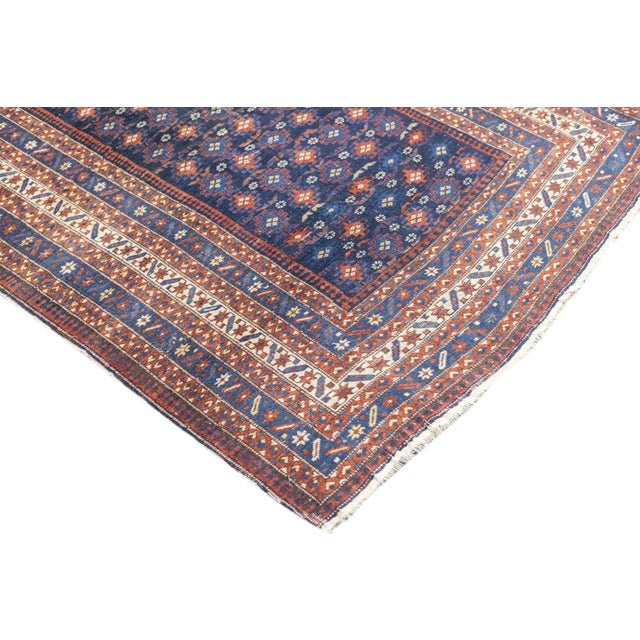 Textile Antique Kuba Rug 4'1'' x 5'9'' For Sale - Image 7 of 12