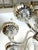 Silver Mid 20th Century Restored Modern Murano Style Mercury Glass Nine Arm Chandelier For Sale - Image 8 of 10