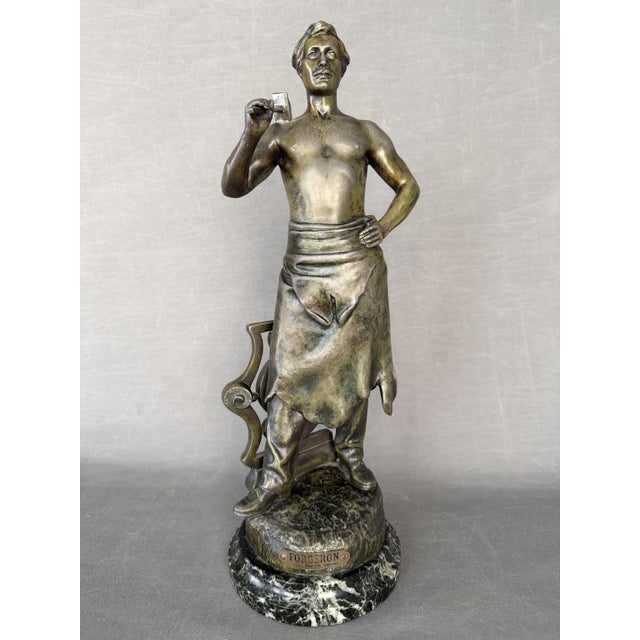 Later Calamine Sculpture by Charles Perron, France, 1900s For Sale - Image 11 of 11