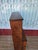 1940s Antique Mission Style Wood Secretary Desk Hutch Stained Glass For Sale - Image 5 of 12