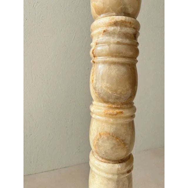 Mid-Century Modern Floor Lamp in Alabaster For Sale - Image 6 of 13