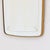 Rectangular Mirror with Brass Frame, 1960s For Sale - Image 4 of 7