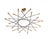 Stilnovo Shanghai Chandelier with 24 Arms in Black Painted Metal with Brass Cones from Stilnovo, 1950s For Sale - Image 4 of 4