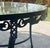 Metal Vintage Black Hummingbird Motif Outdoor Dining Set, Set of 5 For Sale - Image 7 of 15