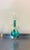 Murano Murano Hand Painted Aqua Mini Glass Bud Vase For Sale - Image 4 of 5