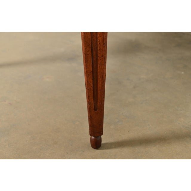 Wood Baker Furniture French Regency Louis XVI Burled Wood Coffee Table or Cocktail Table, Circa 1960s For Sale - Image 7 of 10