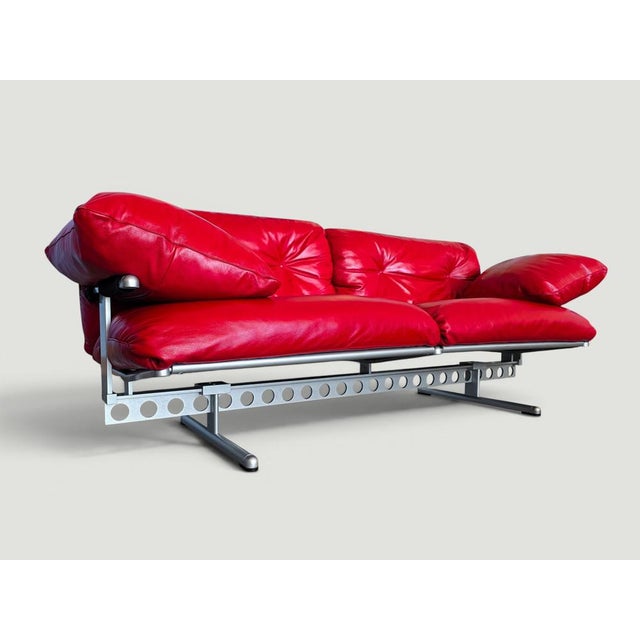 Red Ouverture Sofa by Pierluigi Cerri for Poltrona Frau, 2003 For Sale - Image 12 of 18