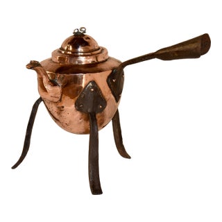 19th Century Copper Kettle From Sweden For Sale