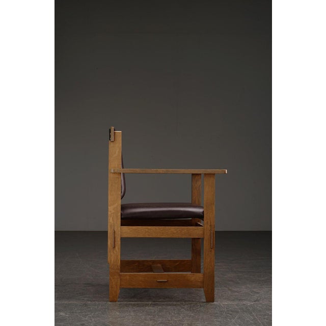 Architectural Desk Chair by Alphonse Siebers For Sale - Image 4 of 17