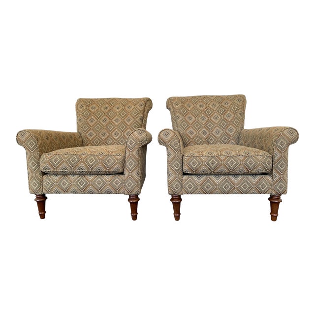 Martha Stewart Signature Furniture With Bernhardt Club Chairs a Pair Chairish