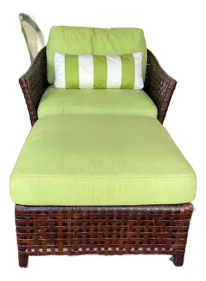 Baker McGuire Antalya Laced Leather Club Chairs & Ottoman