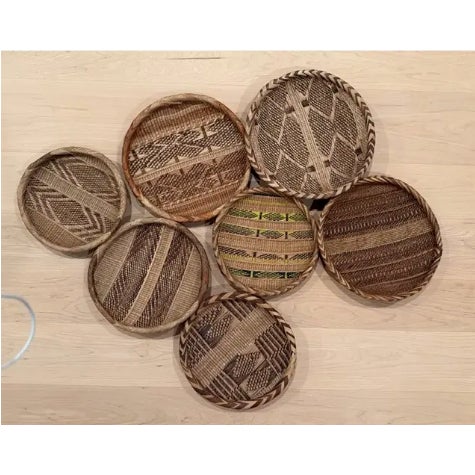 Lot of 7 Baskets from Zimbabwe, Tonga Region, Africa Size between 9"-10" African Tonga baskets are handmade by the...