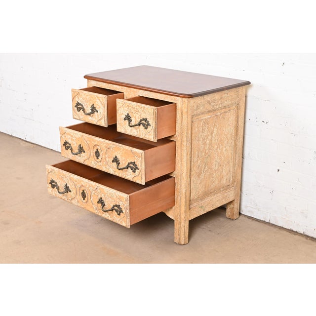 Minton Spidell French Provincial Louis XV Bedside Chest For Sale In South Bend - Image 6 of 12