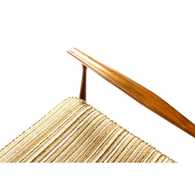 1960s Mid Century Wingback Lounge Chairs Attributed to Paul McCobb for Directional — Walnut Frames — Reupholstery Included For Sale - Image 16 of 16