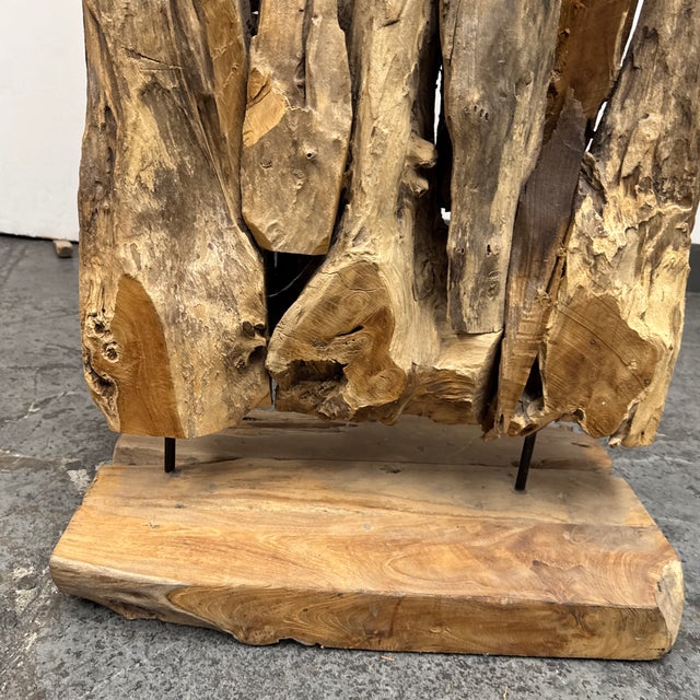 Revelation by Uttermost Sculptural Driftwood Floor Screen For Sale - Image 12 of 12