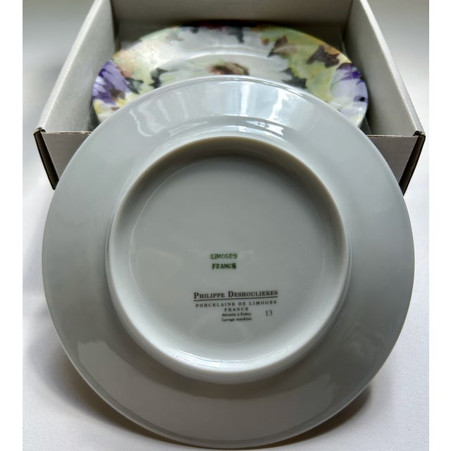 1990s Limoges "Alahambra" Cocktail Plates - Boxed Set of 6 For Sale - Image 15 of 18