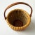 Early 21st Century Vintage Signed Nantucket Lightship Basket – Handcrafted With Bone Handle & Geometric Pattern For Sale - Image 5 of 10