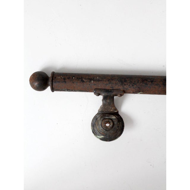 Antique Early 20th Century Iron Architectural Handrails For Sale - Image 6 of 18