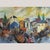 Colorful Mediterranean Village Scene with Boats, Oil Painting For Sale - Image 6 of 6