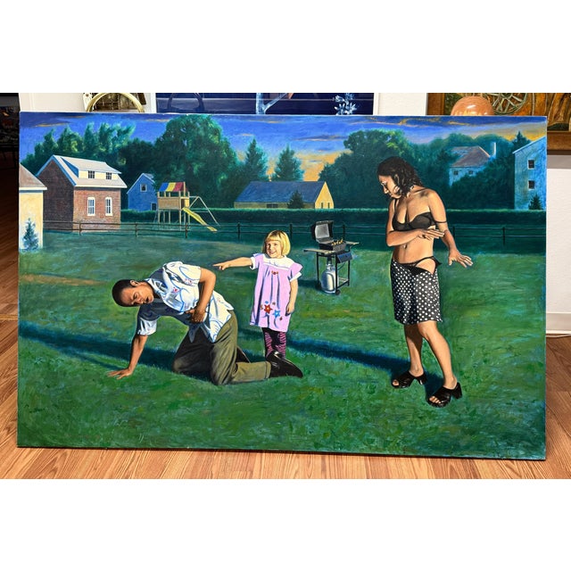 John Thornton noted Realist Pennsylvania Artist 1998 oil For Sale - Image 13 of 16