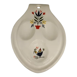 Vintage 1950s Homer Laughlin Rhythm American Provincial Spoon Rest