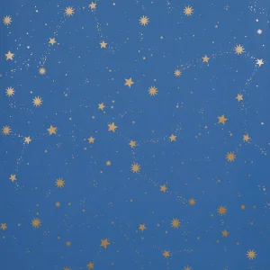 Sample - Schumacher x Marie-Chantal Scattered Stars Wallpaper in Night