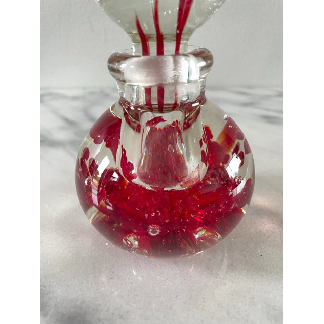 Mid 20th Century Bill Knight Blown Art Glass Perfume Bottle Paperweight For Sale - Image 4 of 9