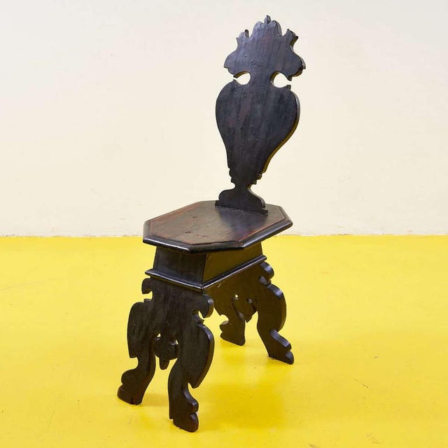 Vintage Wooden Stool For Sale - Image 5 of 15