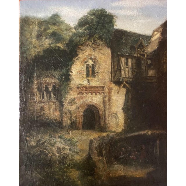 Anonimo, View of Mudejar Architecture in Granada, 1880, Oil on Canvas For Sale - Image 14 of 14