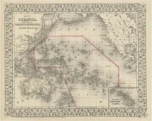 Map of the Pacific, 1872