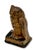 Unusual Antique American Cast Iron Wise Old Owl Sitting on a Book Figurative Doorstop - Circa 1920s. For Sale In Boston - Image 6 of 18
