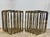 Brass Pierre Cardin Mixed Metal Geometric Grid Pedestal Bases - A Pair For Sale - Image 8 of 8