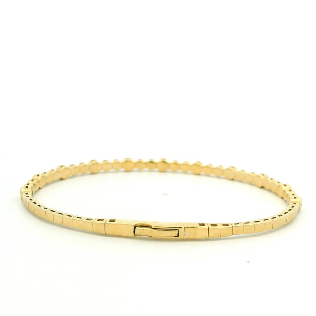 Vintage Ruby and Diamond Flexible 14k Yellow Gold Bracelet For Sale In Miami - Image 6 of 12