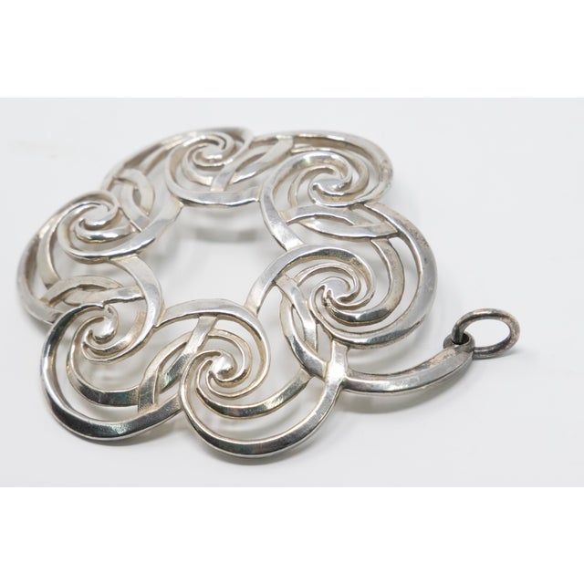 Shabby Chic 2001 Lunt Sterling Wreath Ornament For Sale - Image 3 of 8